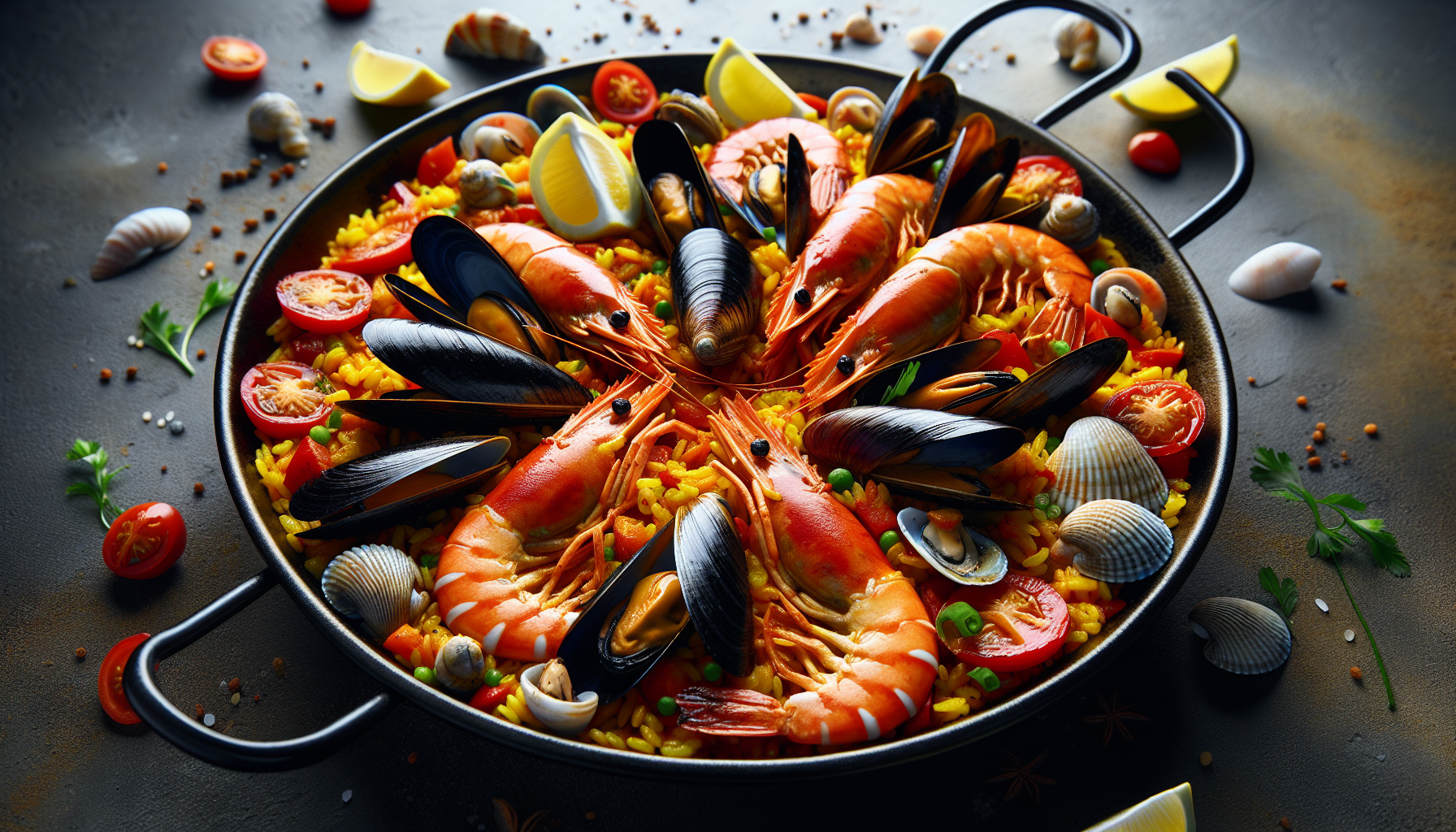 Paella pesce